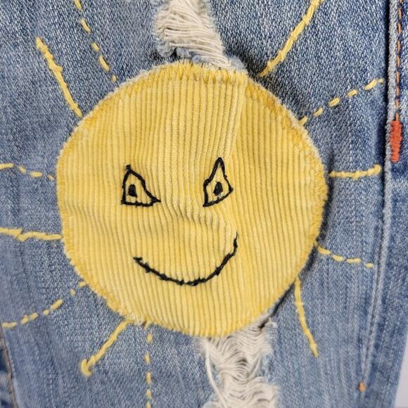 True Religion Y2K Ashbury Patchwork Jeans Sunshine Mushroom 26 - Picture 8 of 11